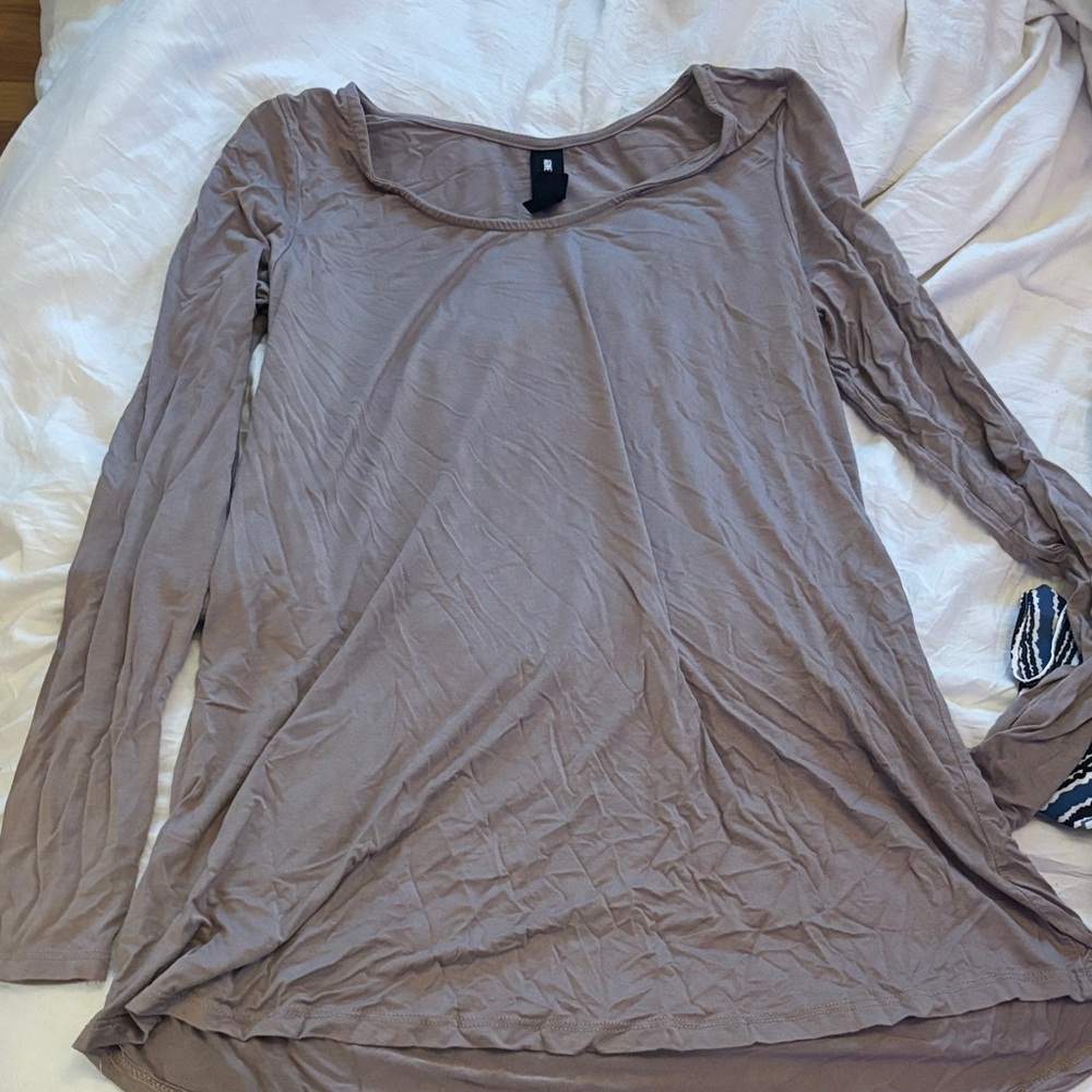 Agnes & Dora Brown Relaxed Tunic Top